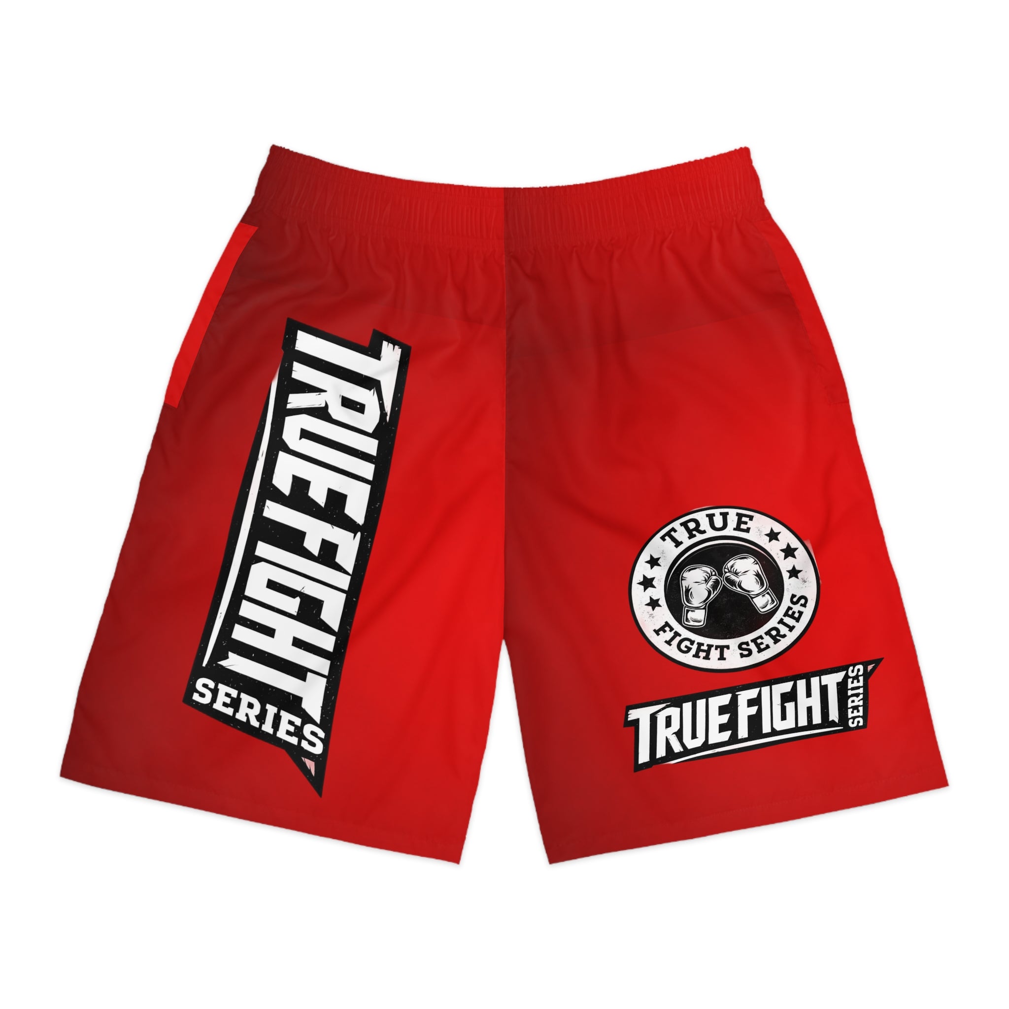 TrueFight Series Men's Fight Shorts — Red MMA Training & Gym Shorts