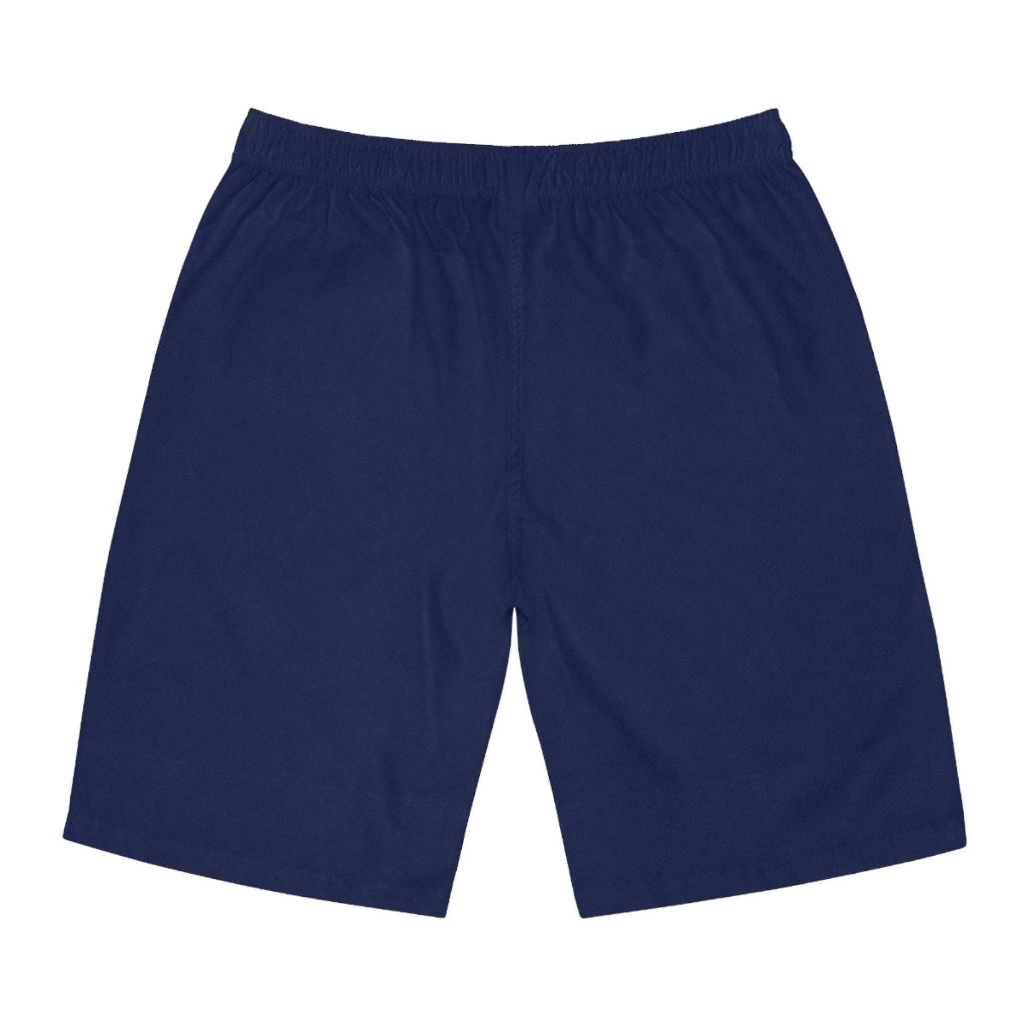 Men's Navy Board Shorts - Classic Swim Trunks for Beach & Pool