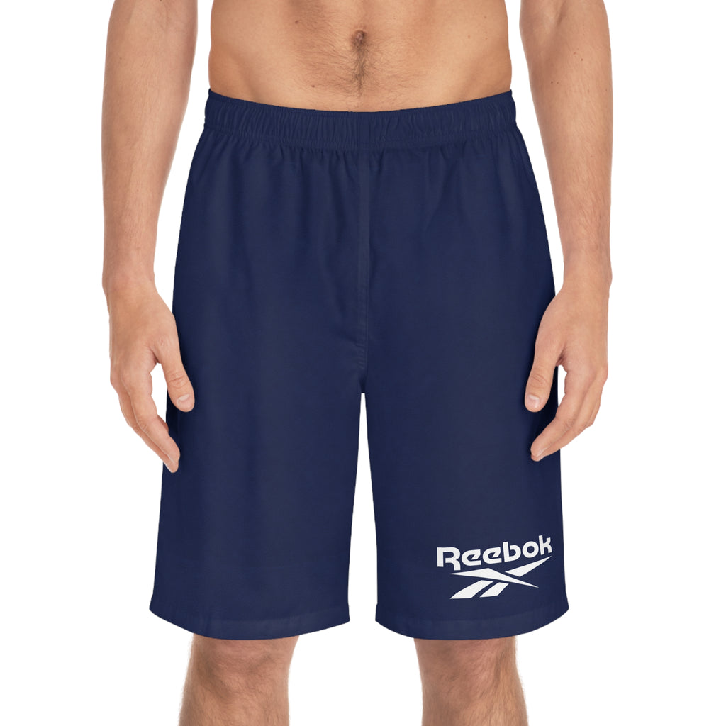 Men's Navy Board Shorts - Classic Swim Trunks for Beach & Pool