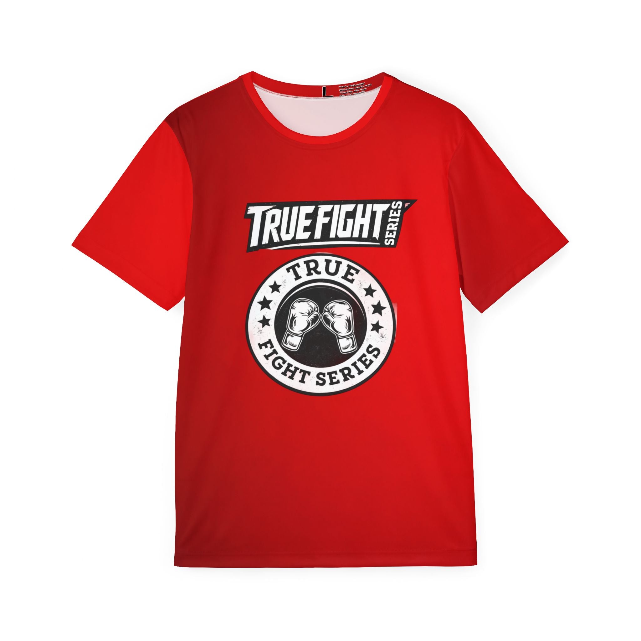TrueFight Series Red Sports Jersey — True Fight Series Logo Athletic Tee