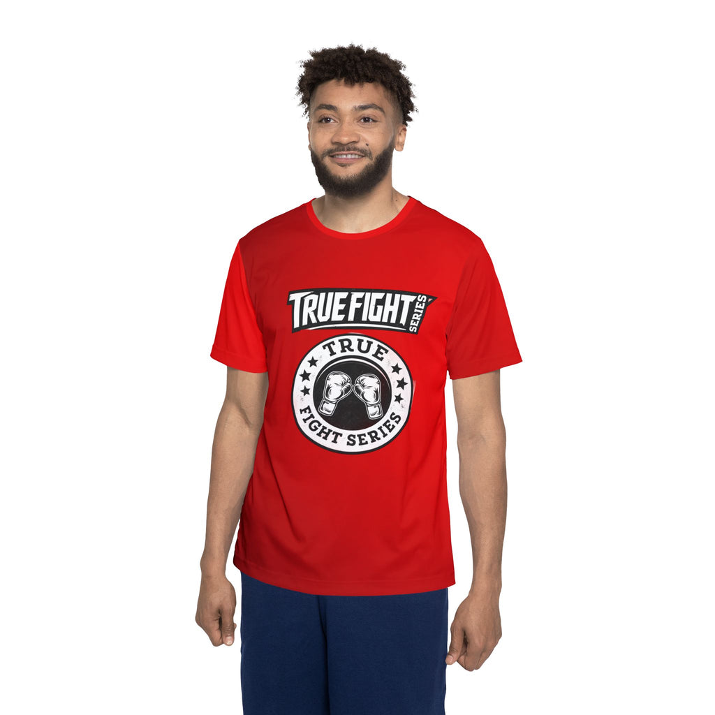 TrueFight Series Red Sports Jersey — True Fight Series Logo Athletic Tee
